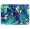 Gold Flaked Teal Oil - Skin Decal Wrap Kit Compatible with the Apple MacBook Pro, Pro with Touch Bar or Air (11", 12", 13", 15" & 16" - All Versions Available)