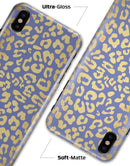 Gold Flaked Animal Blue - iPhone X Clipit Case