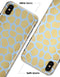 Gold Flaked Animal Light Blue 3 - iPhone X Clipit Case