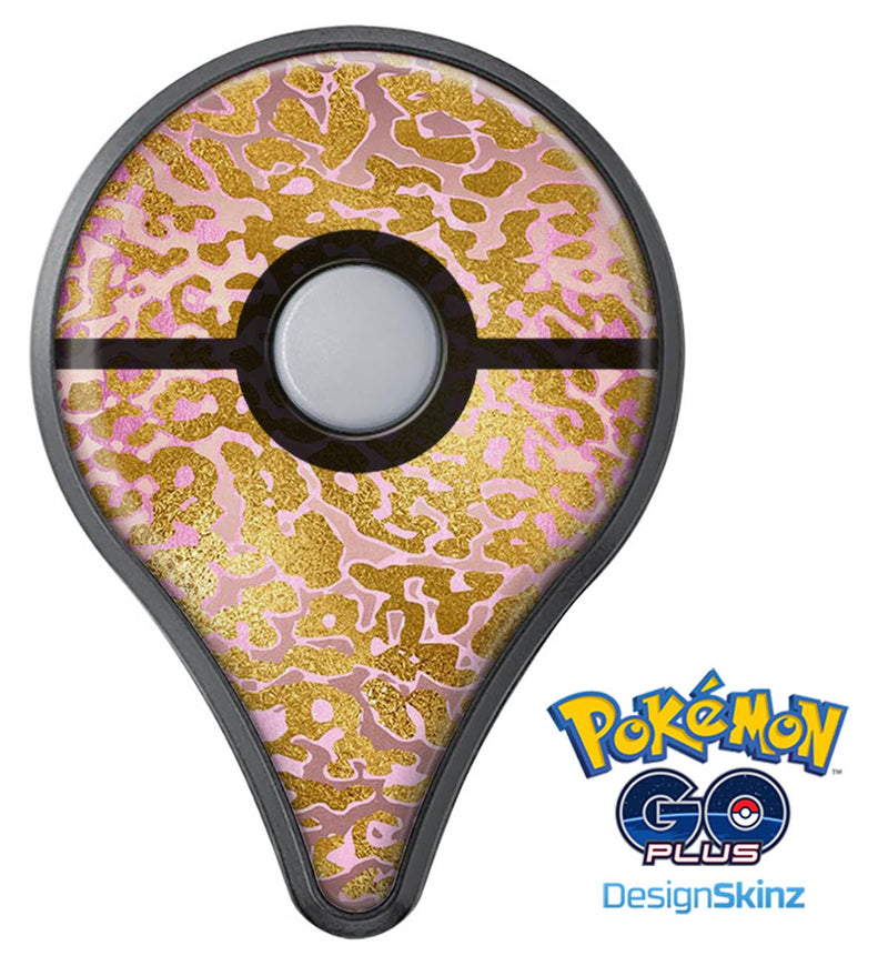 Gold Flaked Animal Pink Pokémon GO Plus Vinyl Protective Decal Skin Kit