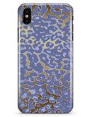 Gold Flaked Animal Purple - iPhone X Clipit Case