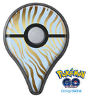 Gold Flaked Animal blue Zebra 2 Pokémon GO Plus Vinyl Protective Decal Skin Kit