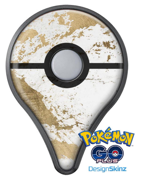 Gold Foiled Marble v1 Pokémon GO Plus Vinyl Protective Decal Skin Kit