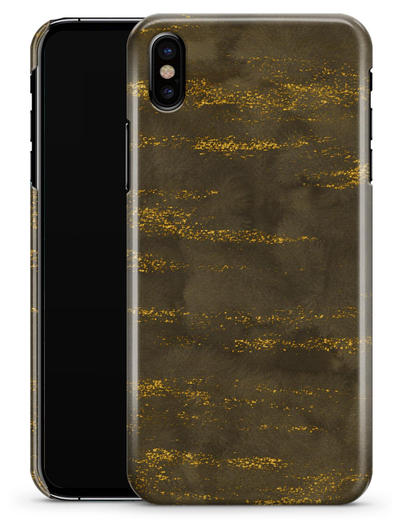 Gold Icicles over Dark Fog - iPhone X Clipit Case