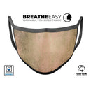 Gold Scratched Foil v2 - Made in USA Mouth Cover Unisex Anti-Dust Cotton Blend Reusable & Washable Face Mask with Adjustable Sizing for Adult or Child