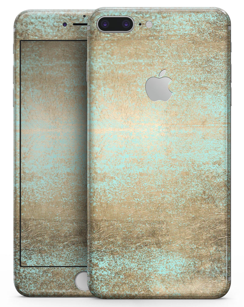 Gold Scratched Foil v4 - Skin-kit for the iPhone 8 or 8 Plus