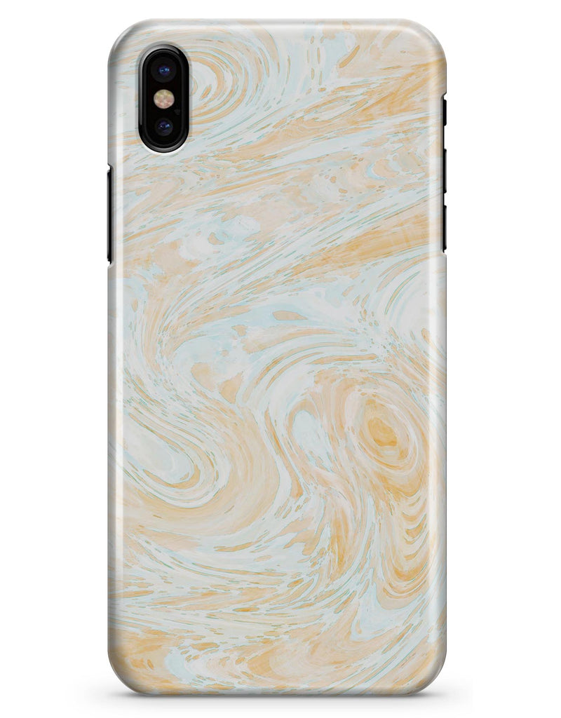 Gold Slate Marble Surface V18 - iPhone X Clipit Case
