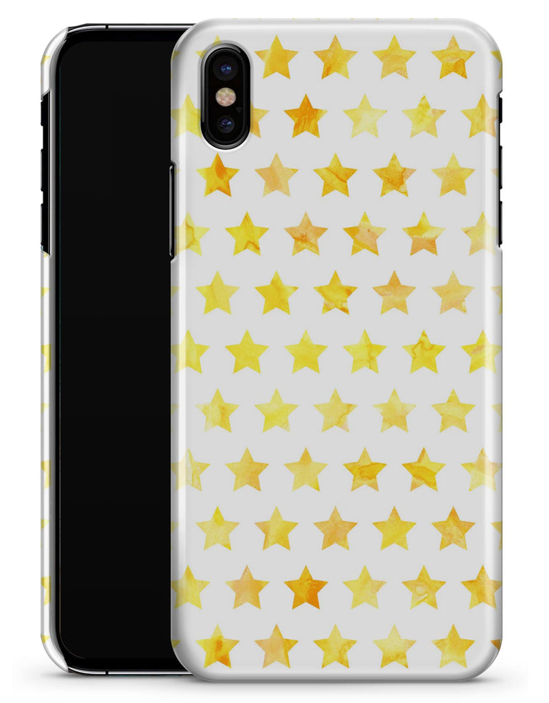 Gold Watercolor Stars - iPhone X Clipit Case