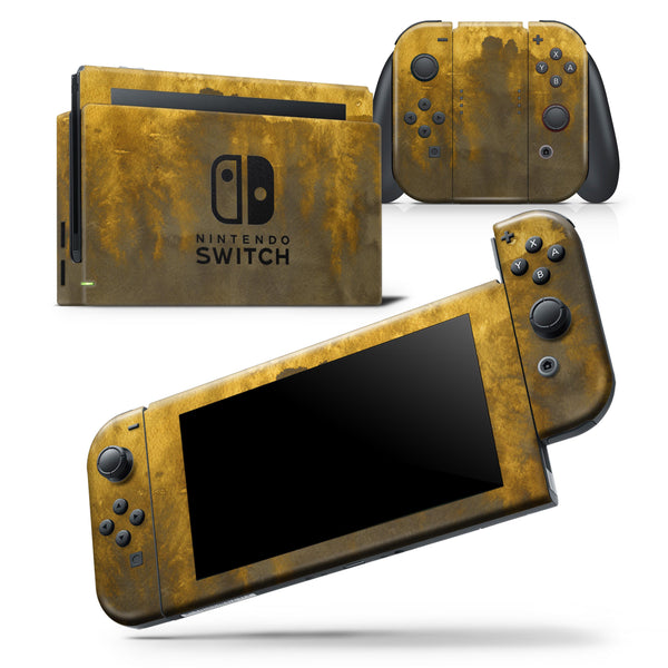 Golden Avalanche over Cliff - Skin Wrap Decal for Nintendo Switch Lite Console & Dock - 3DS XL - 2DS - Pro - DSi - Wii - Joy-Con Gaming Controller