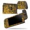 Golden Brush Fire V2 - Skin Wrap Decal for Nintendo Switch Lite Console & Dock - 3DS XL - 2DS - Pro - DSi - Wii - Joy-Con Gaming Controller