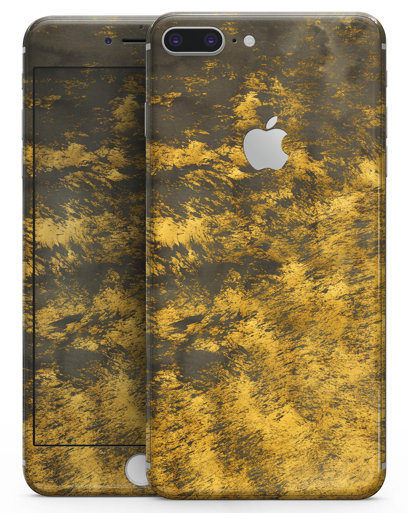 Golden Brush Fire V2 - Skin-kit for the iPhone 8 or 8 Plus