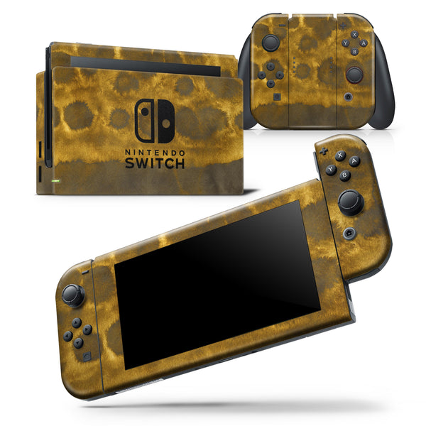 Golden Catipillar Fur - Skin Wrap Decal for Nintendo Switch Lite Console & Dock - 3DS XL - 2DS - Pro - DSi - Wii - Joy-Con Gaming Controller
