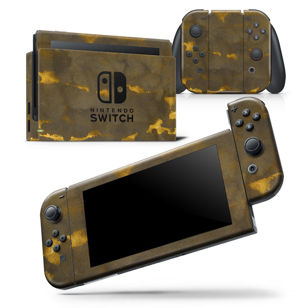 Golden Giraffe Pattern V2 - Skin Wrap Decal for Nintendo Switch Lite Console & Dock - 3DS XL - 2DS - Pro - DSi - Wii - Joy-Con Gaming Controller