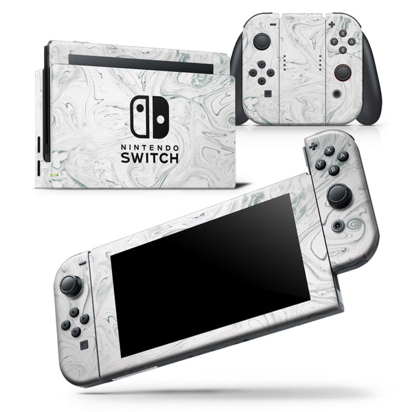 Gray 30 Textured Marble - Skin Wrap Decal for Nintendo Switch Lite Console & Dock - 3DS XL - 2DS - Pro - DSi - Wii - Joy-Con Gaming Controller