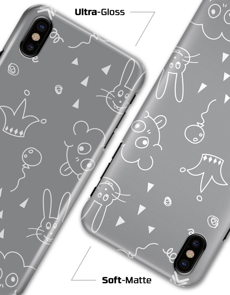 Gray Jester hat with Balloons - iPhone X Clipit Case