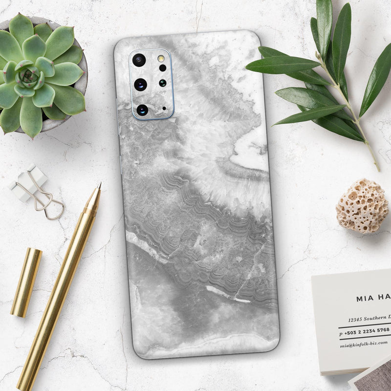 Gray Slate Marble V26 - Full Body Skin Decal Wrap Kit for Samsung Galaxy Phones