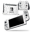 Grayscale Scattered Micro Blocks - Skin Wrap Decal for Nintendo Switch Lite Console & Dock - 3DS XL - 2DS - Pro - DSi - Wii - Joy-Con Gaming Controller
