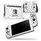 Grayscale Scattered Micro Blocks - Skin Wrap Decal for Nintendo Switch Lite Console & Dock - 3DS XL - 2DS - Pro - DSi - Wii - Joy-Con Gaming Controller
