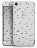 Grayscale Scattered Micro Blocks - Skin-kit for the iPhone 8 or 8 Plus