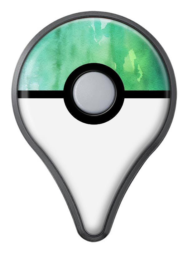 Green 2 Absorbed Watercolor Texture Pokémon GO Plus Vinyl Protective Decal Skin Kit