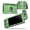 Green Basic Watercolor Chevron Pattern - Skin Wrap Decal for Nintendo Switch Lite Console & Dock - 3DS XL - 2DS - Pro - DSi - Wii - Joy-Con Gaming Controller