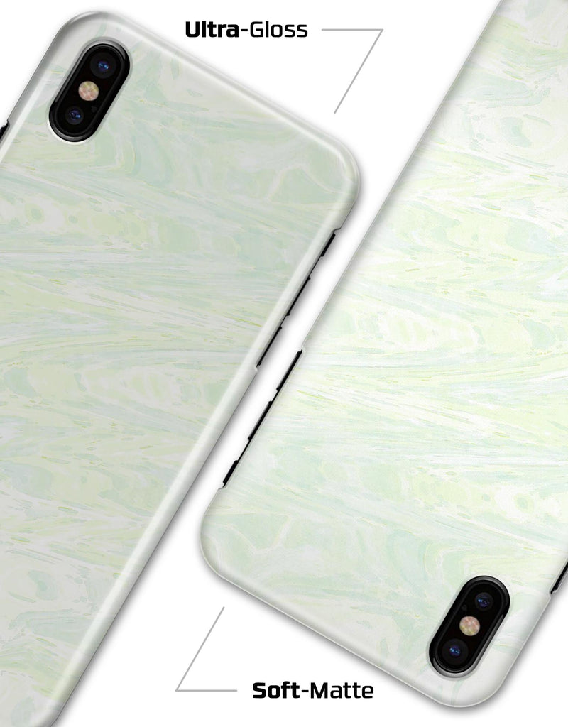 Green Slate Marble Surface V44 - iPhone X Clipit Case