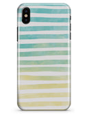 Green WaterColor Ombre Stripes - iPhone X Clipit Case