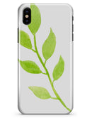 Green Watercolor Branch - iPhone X Clipit Case