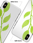 Green Watercolor Branch - iPhone X Clipit Case
