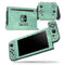 Green Watercolor Chevron - Skin Wrap Decal for Nintendo Switch Lite Console & Dock - 3DS XL - 2DS - Pro - DSi - Wii - Joy-Con Gaming Controller