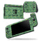 Green Watercolor Helix Pattern - Skin Wrap Decal for Nintendo Switch Lite Console & Dock - 3DS XL - 2DS - Pro - DSi - Wii - Joy-Con Gaming Controller