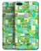 Green Watercolor Patchwork - Skin-kit for the iPhone 8 or 8 Plus
