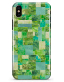 Green Watercolor Patchwork - iPhone X Clipit Case