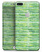Green Watercolor Stripes - Skin-kit for the iPhone 8 or 8 Plus