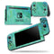 Green and Gold Watercolor Polka Dots - Skin Wrap Decal for Nintendo Switch Lite Console & Dock - 3DS XL - 2DS - Pro - DSi - Wii - Joy-Con Gaming Controller