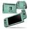 Green and Silver Watercolor Triangle Pattern - Skin Wrap Decal for Nintendo Switch Lite Console & Dock - 3DS XL - 2DS - Pro - DSi - Wii - Joy-Con Gaming Controller