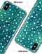 Green and White Watercolor Polka Dots - iPhone X Clipit Case