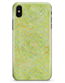 Green and Yellow Watercolor Helix Pattern - iPhone X Clipit Case