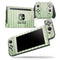 Grunge Green Horizontal Chevron Pattern  - Skin Wrap Decal for Nintendo Switch Lite Console & Dock - 3DS XL - 2DS - Pro - DSi - Wii - Joy-Con Gaming Controller