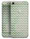 Grunge Green Horizontal Chevron Pattern  - Skin-kit for the iPhone 8 or 8 Plus