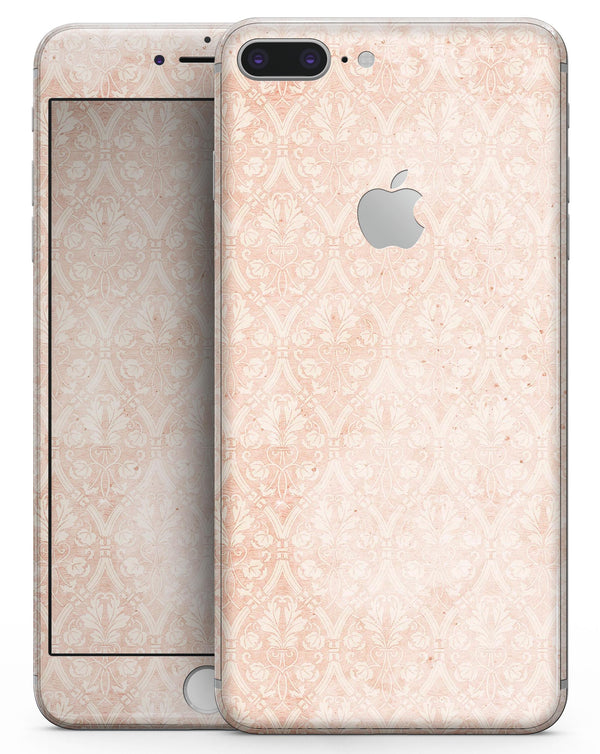 Grunge Tangerine Pattern Of Royalty - Skin-kit for the iPhone 8 or 8 Plus