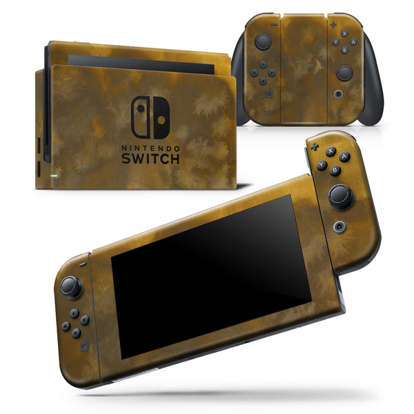 Grunge Yellow and Gray Explosions - Skin Wrap Decal for Nintendo Switch Lite Console & Dock - 3DS XL - 2DS - Pro - DSi - Wii - Joy-Con Gaming Controller