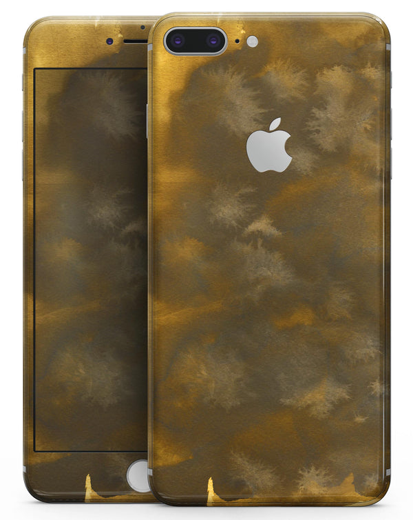 Grunge Yellow and Gray Explosions - Skin-kit for the iPhone 8 or 8 Plus