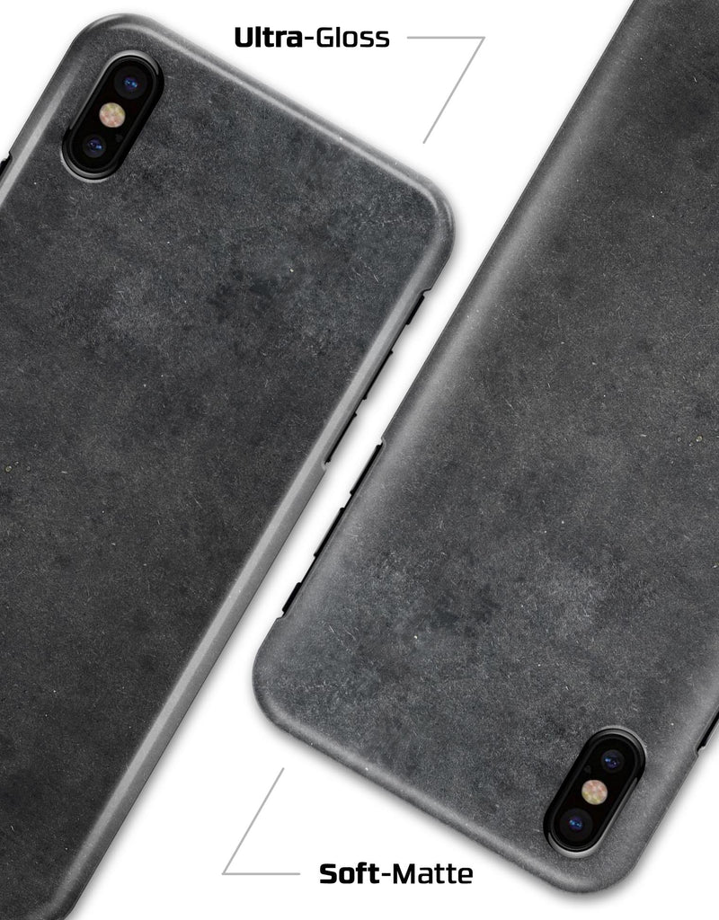 Grungy Black and GRay Surface - iPhone X Clipit Case