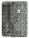 Grungy Blue and Tan Rococo Pattern - Skin-kit for the iPhone 8 or 8 Plus