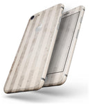 Grungy Brown Vertical Stripes - Skin-kit for the iPhone 8 or 8 Plus