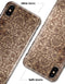 Grungy Brown and Tan Horizontal Rococo Pattern - iPhone X Clipit Case
