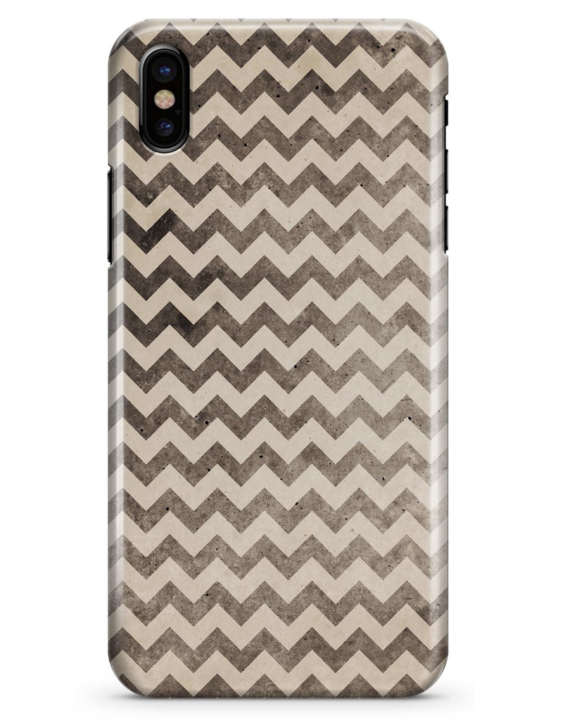 Grungy Faded Horizontal Chevron Pattern - iPhone X Clipit Case