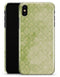 Grungy Green Faded Damask Pattern  - iPhone X Clipit Case
