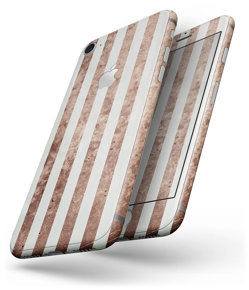 Grungy Mud Puddle Veritcal Stripes - Skin-kit for the iPhone 8 or 8 Plus